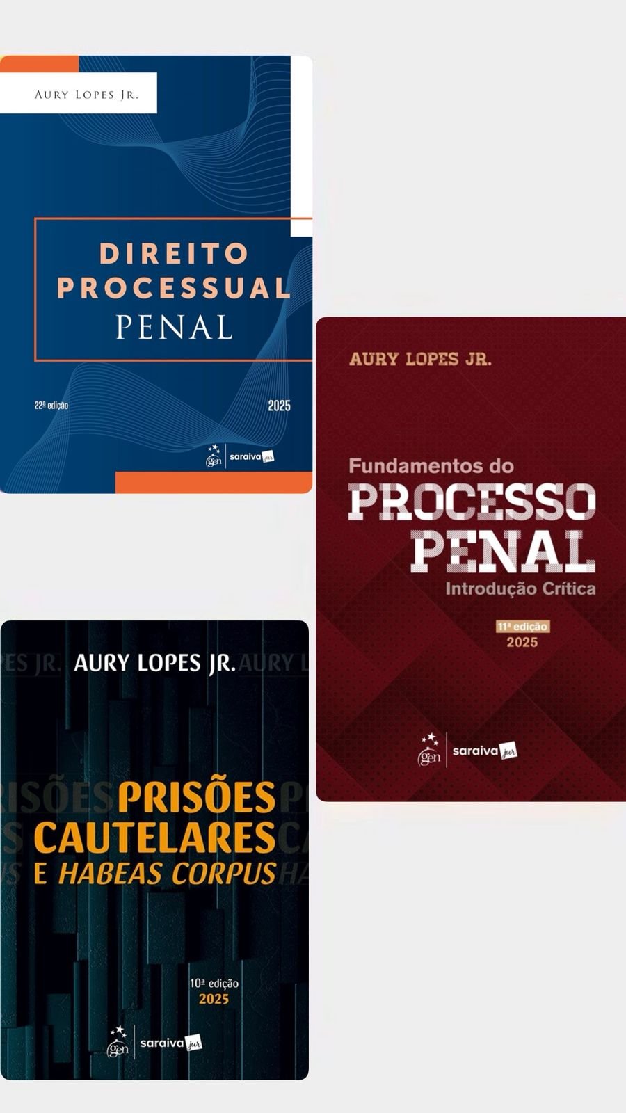 PROMOÇÃO COMBO 3 - Direito Processual Penal + Fundamentos e Prisões.