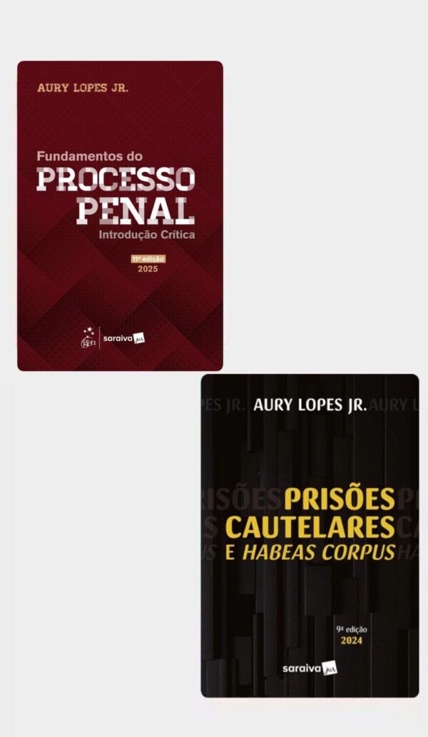 LANÇAMENTO - COMBO 4  Prisões Cautelares + Fundamentos do Processo Penal .